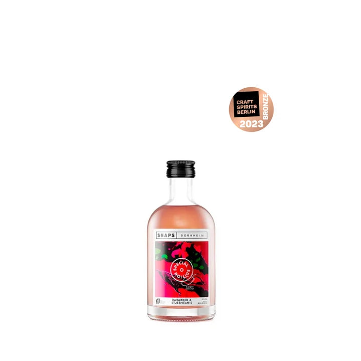 Snaps m/rabarber og stjerneanis 25%, 5cl