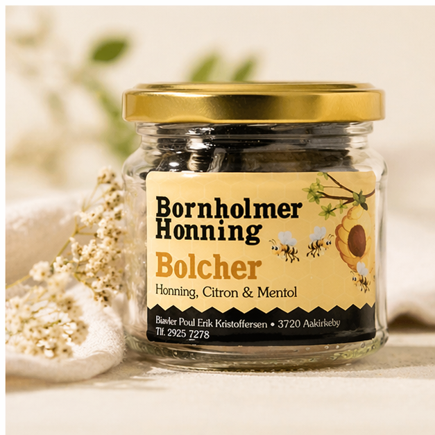 Honningbolcher m/citron og mentol, 100g
