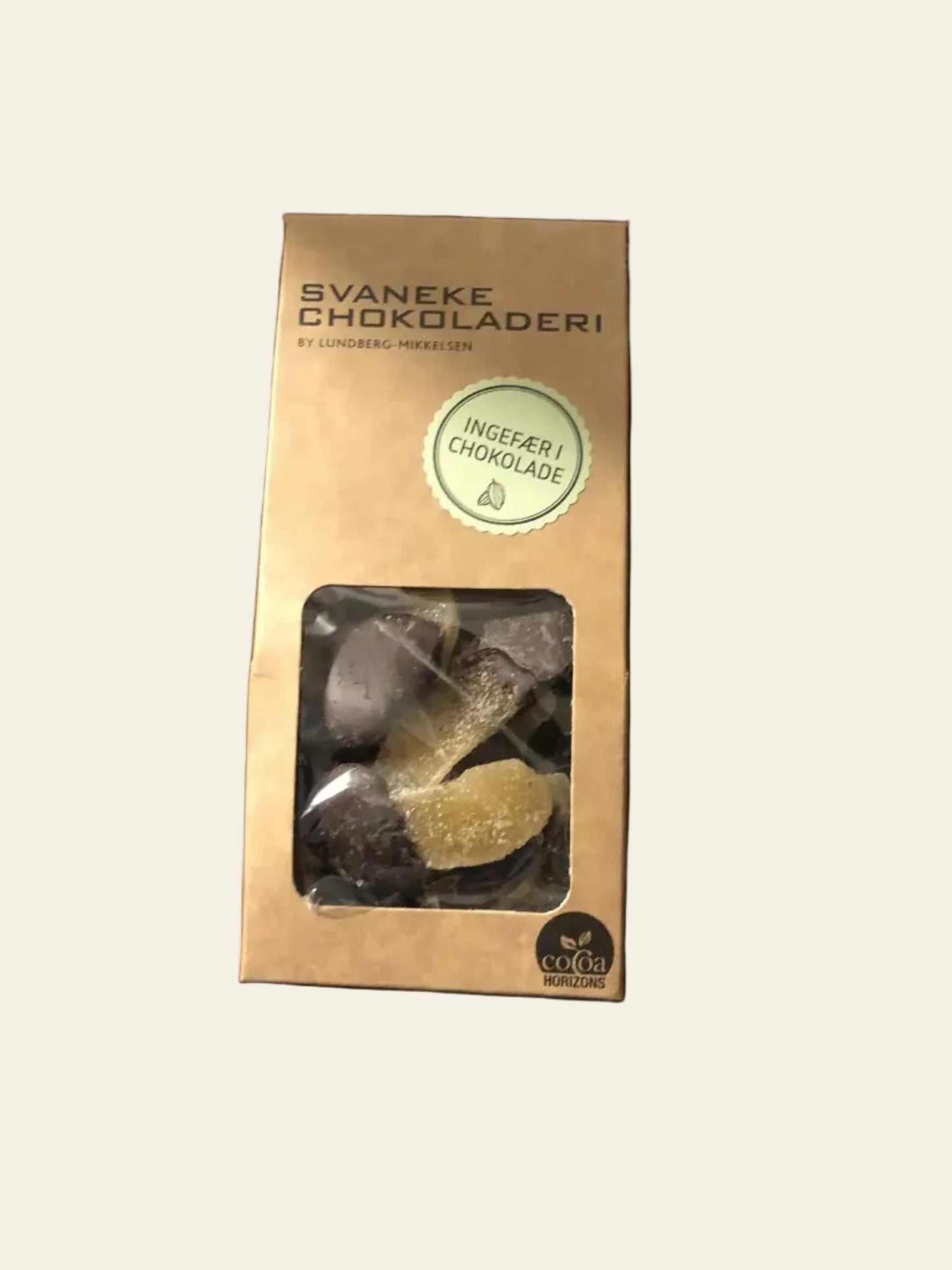 Ingefær & mørk chokolade 90g