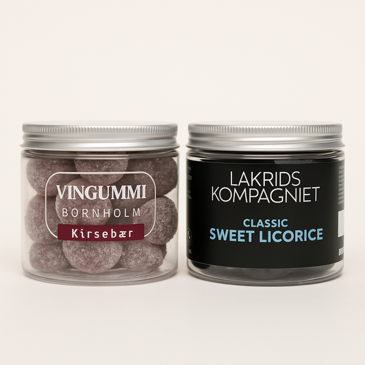 2-pakke: Vingummi + Lakrids