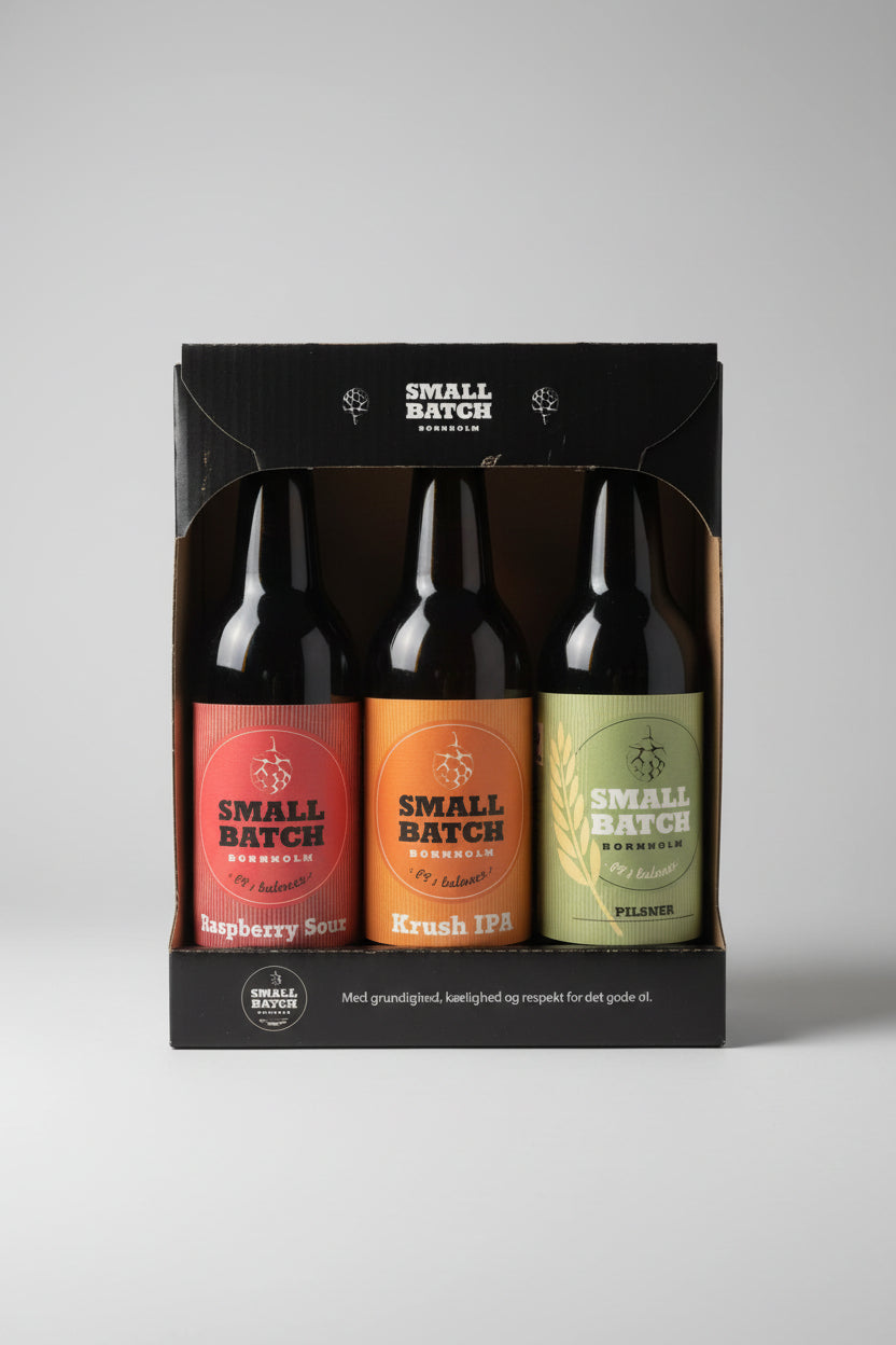 3 stk. øl fra Small Batch 0,5l