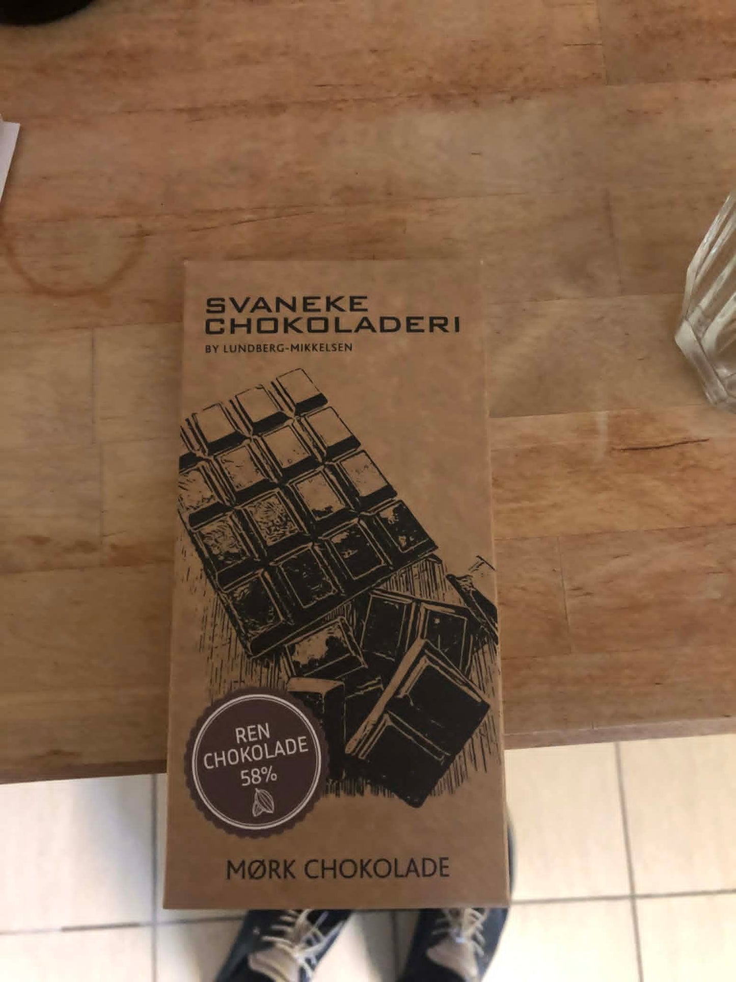 Chokoladeplade mørk 58%, 100g