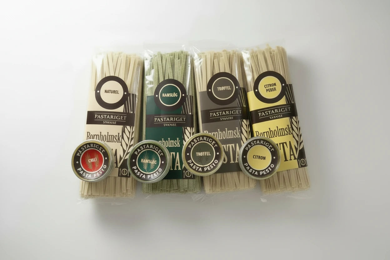 4 pakker Pasta m/Pesto fra Pastariget, 4x230g + 4x35g