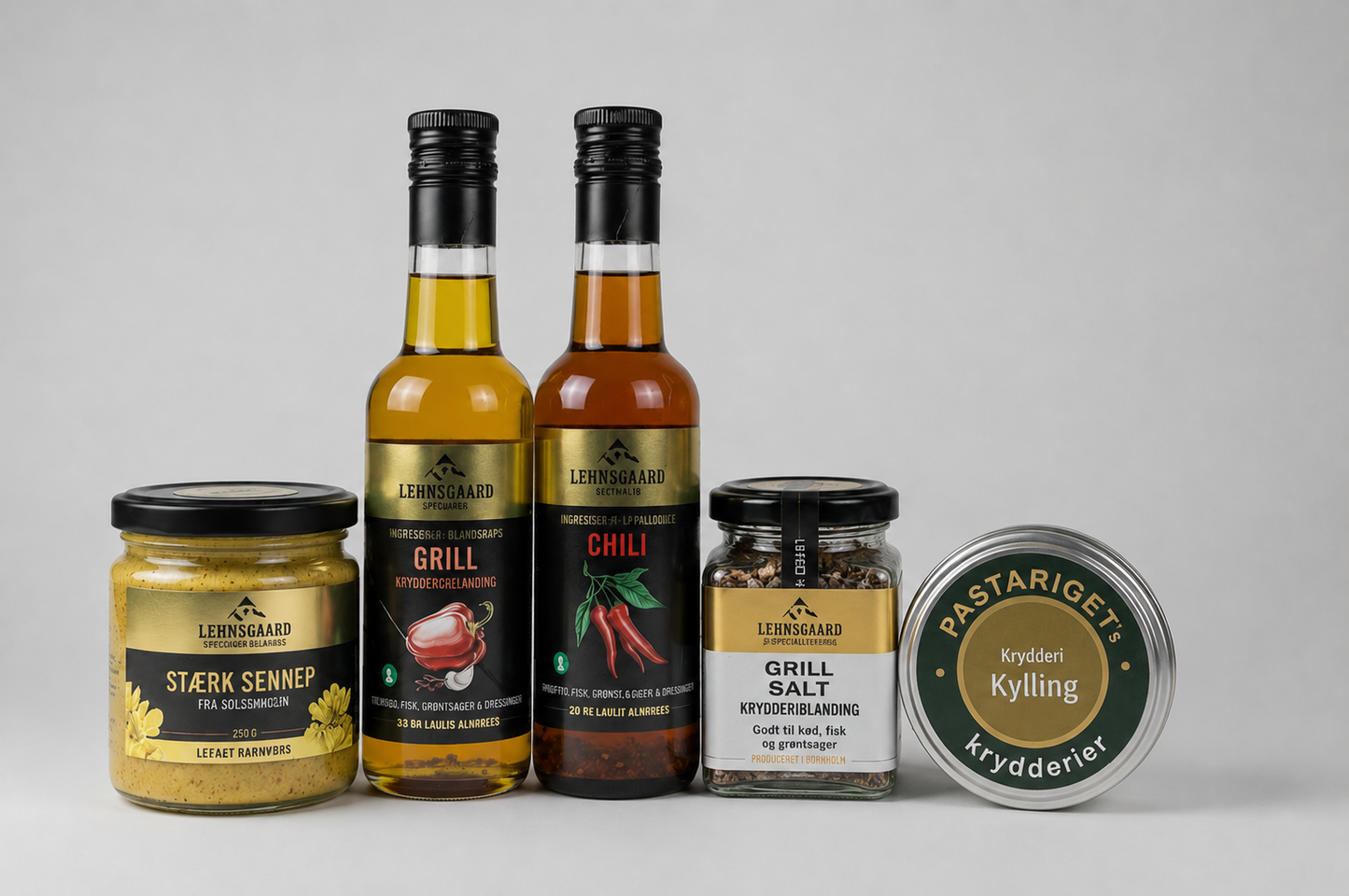 Grillpakke m/olie, sennep og krydderier