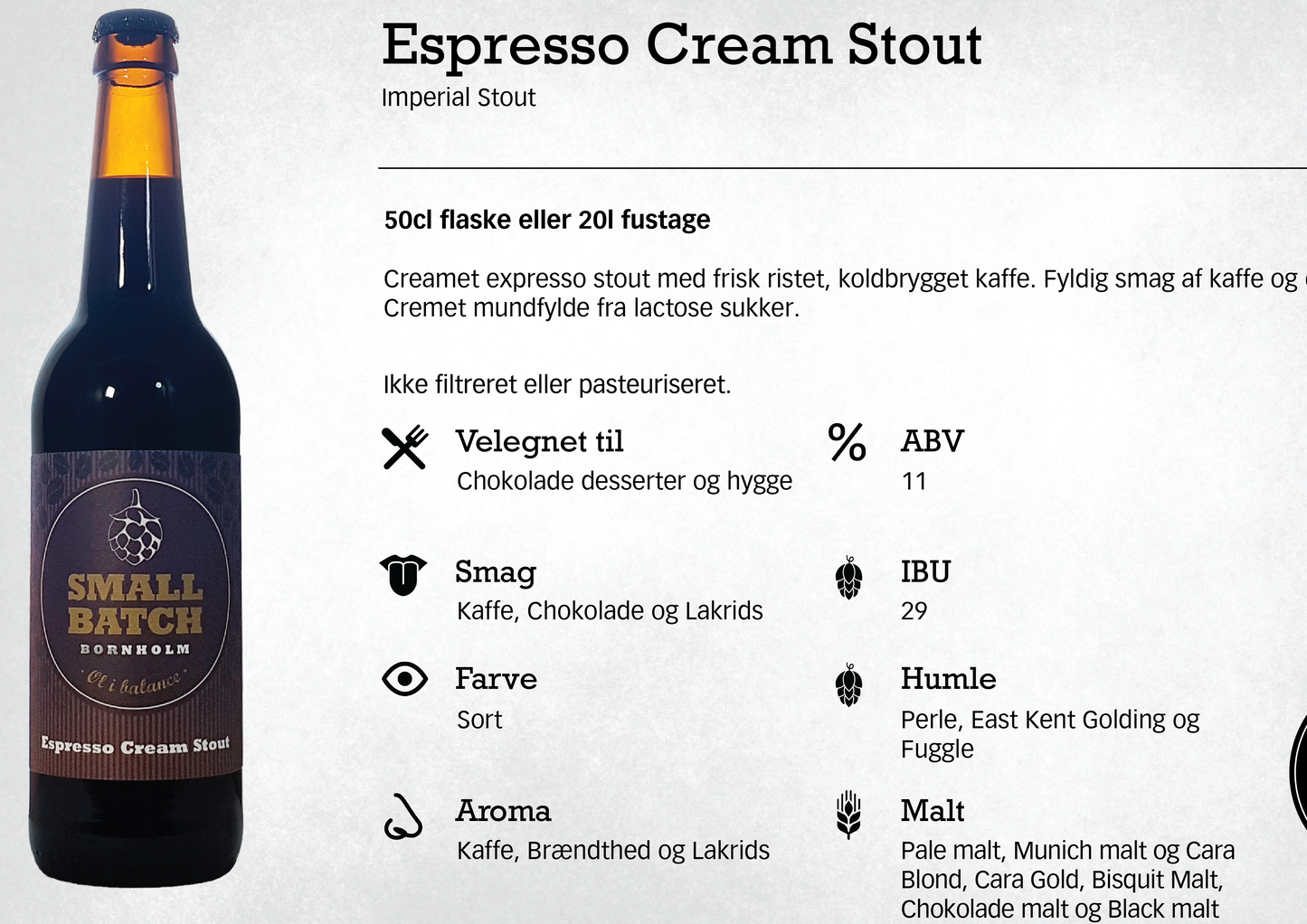 3 stk. øl fra Small Batch 0,5l