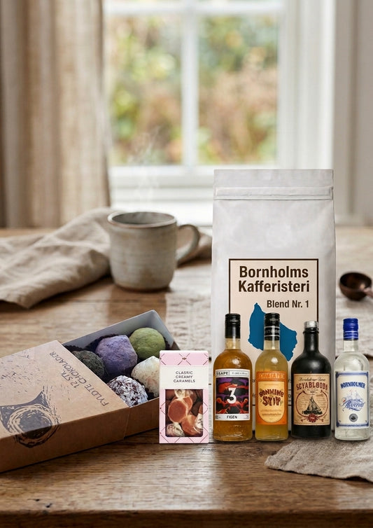 2 x Kaffe m/chokolade, karamel og bornholmsk spiritus