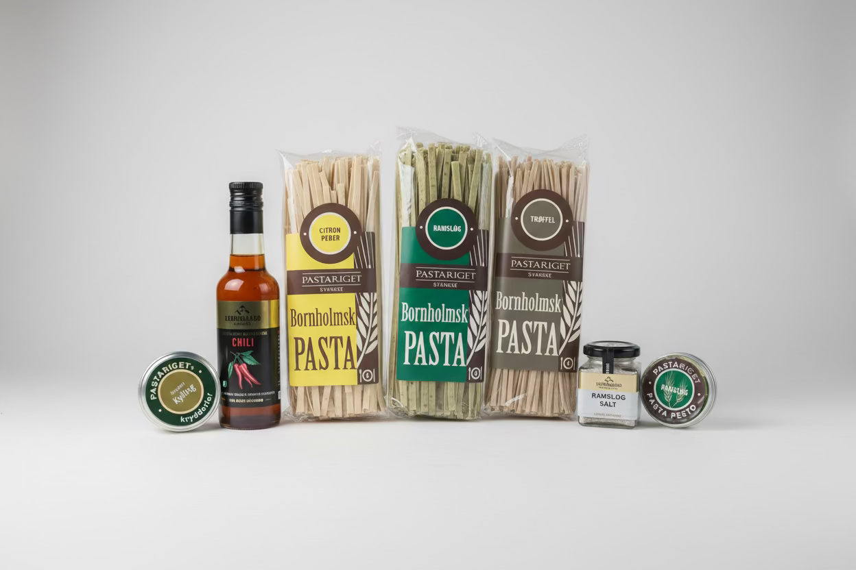 Pastapakke m/olie, pesto og krydderier