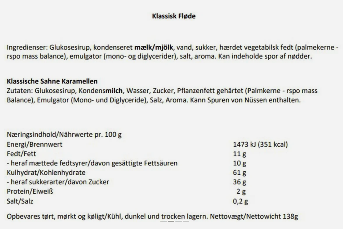 Classic karameller 139g