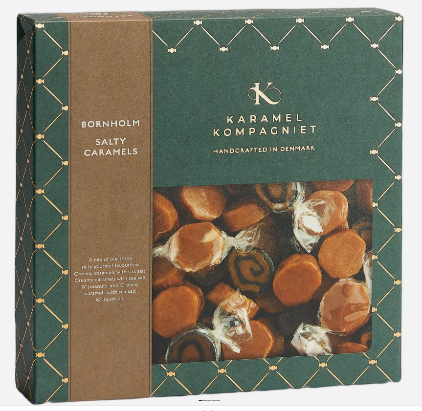 Bornholm, Saltede Karameller 336g, Karamelkompagniet