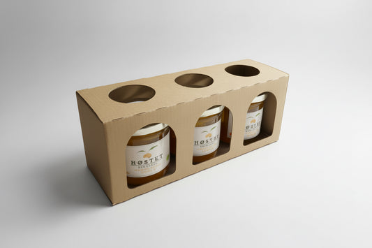 Gaveæske med 3 stk. havtornmarmelade 3x140g