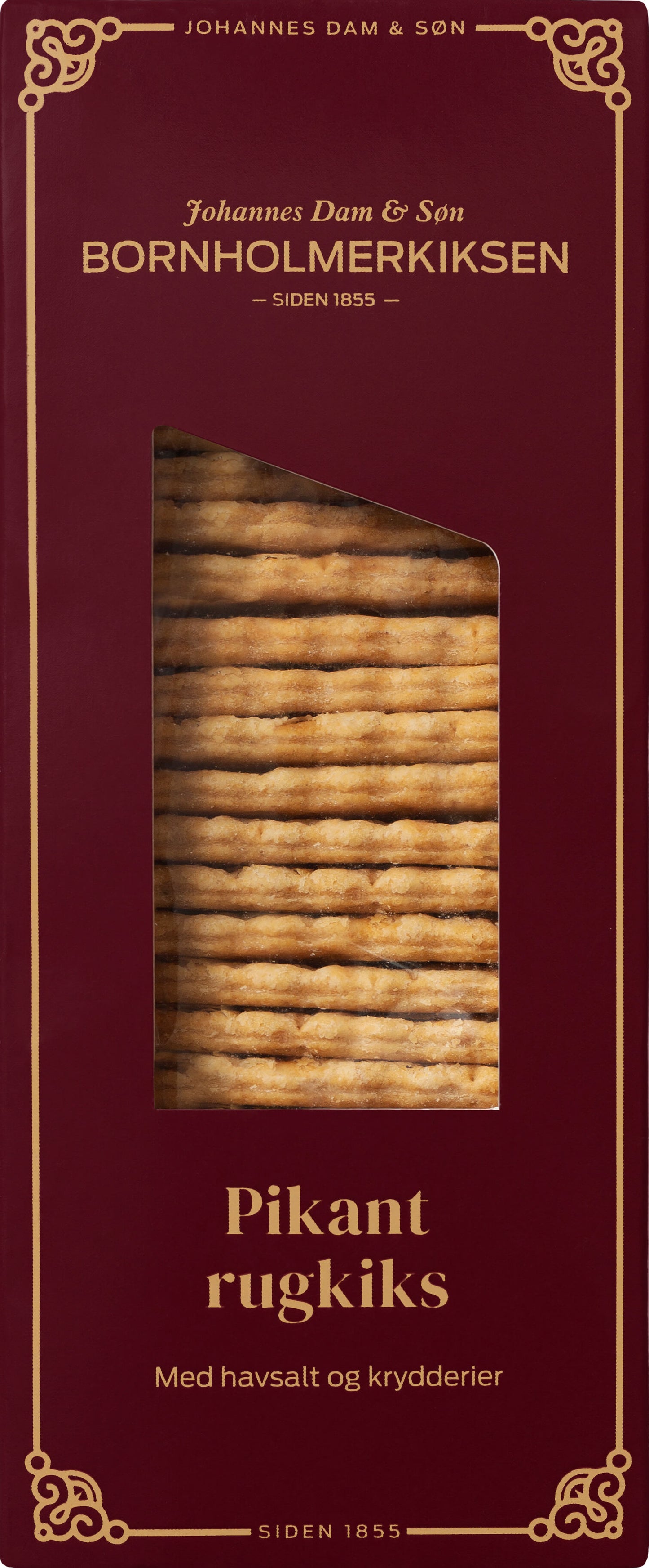 Rugkiks 175g, Pikant/Havsalt, Bornholmerkiksen Rød