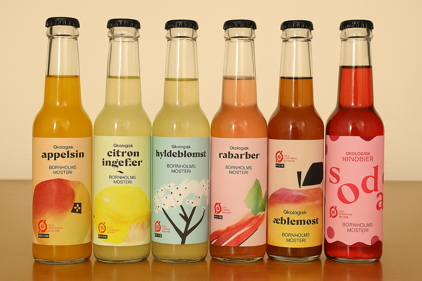 6 stk. Most eller Sodavand, 6 x 27cl