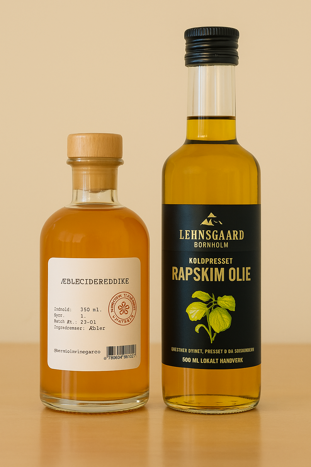 Olie-Eddikesæt, 250ml + 250ml