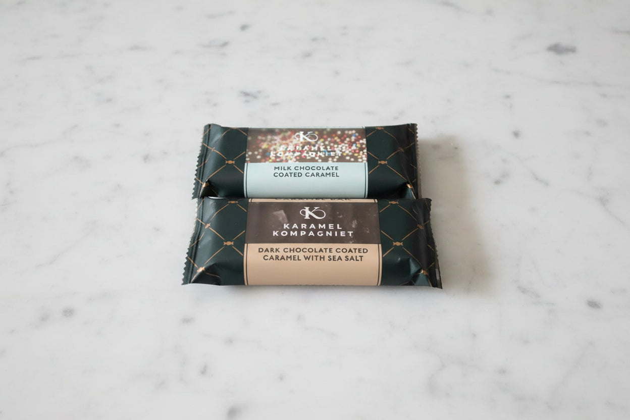 2 stk. Karamelbar fra Karamelkompagniet, 2x50g
