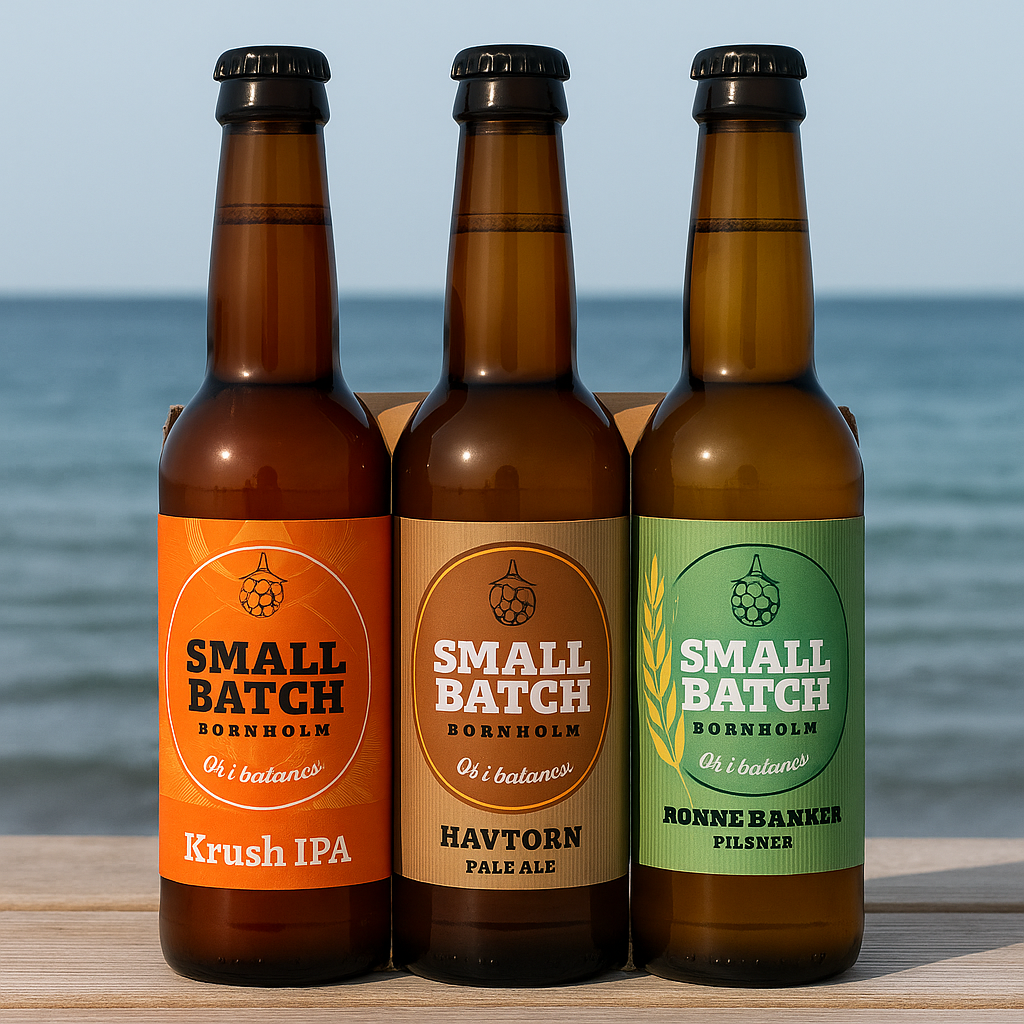 3 stk. øl fra Small Batch 0,5l