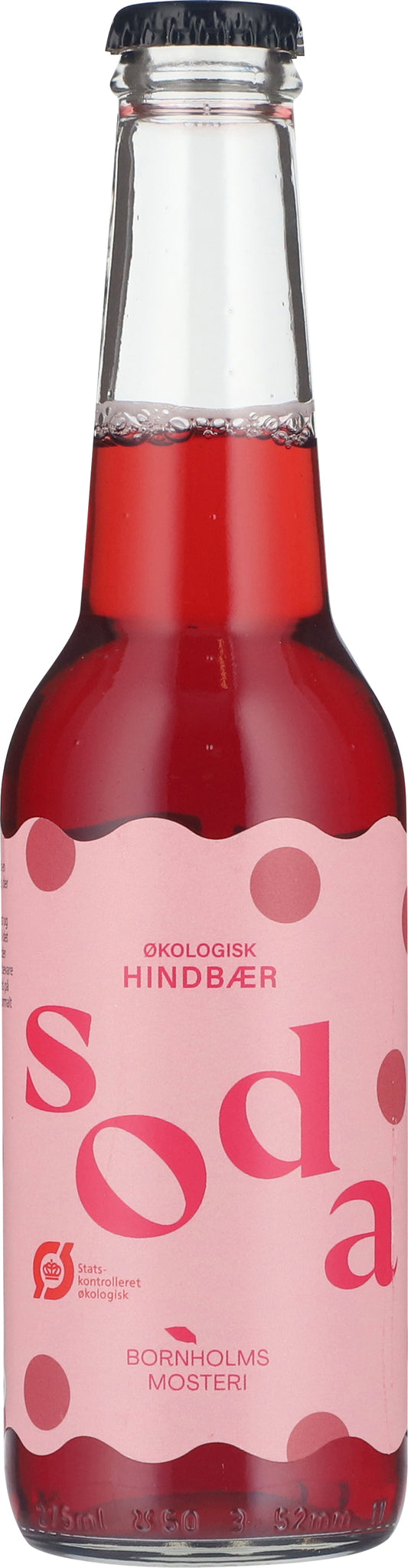 Hindbær Soda 27,5cl, Bornholms Mosteri