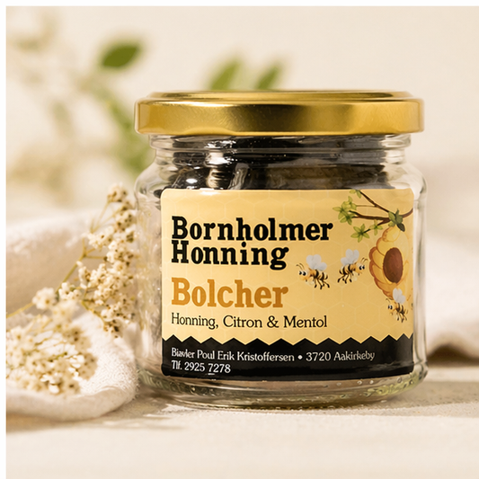 Honningbolcher m/citron og mentol, 100g